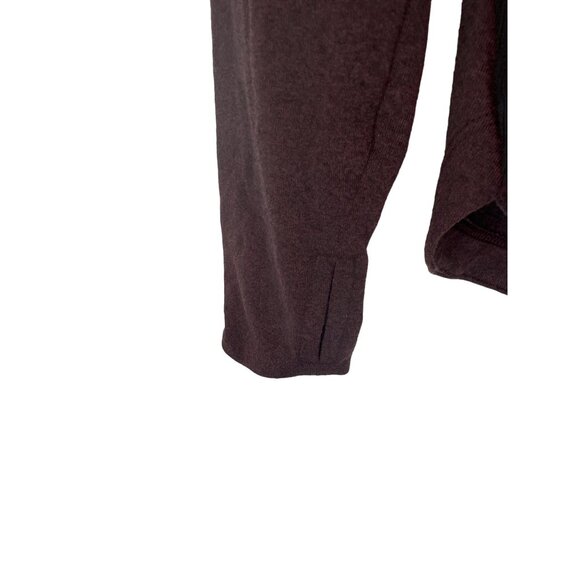 REI Co-op Lightweight Base Layer 1/4 Zip Heather Burgundy Long Sleeve Shirt Sz M - Picture 2 of 11